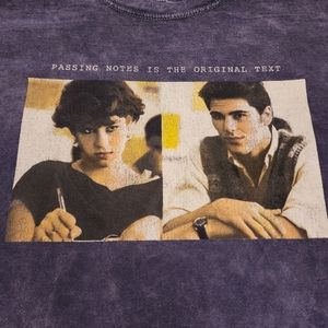 Sixteen Candles Womens Vintage Inspired Blue Short Sleeve Tshirt Size XL